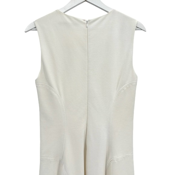 Diane von Furstenberg‎ Jaelyn Flare-Hem Sleeveless Ponte Knit White Dress Size 6 - Picture 12 of 15